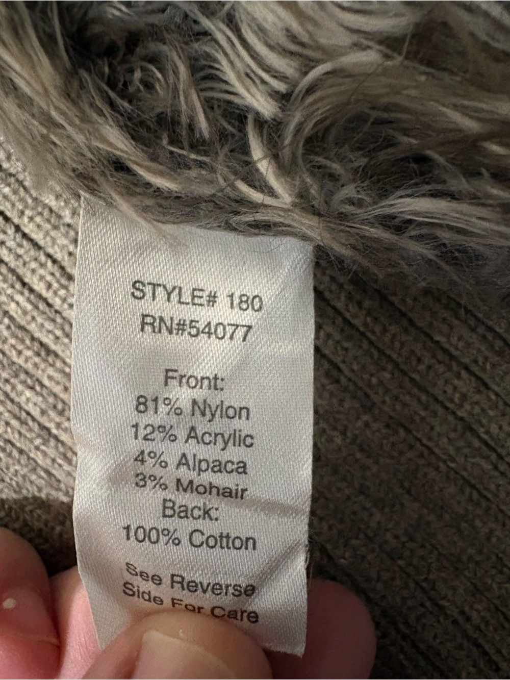 CAbi Gray Faux Fur Vest - Picture 3 of 8